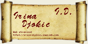 Irina Đokić vizit kartica